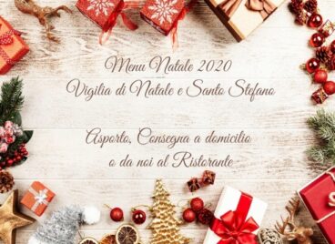 Il menu di Natale, Vigilia e Santo Stefano a Vignarello, anche asporto e consegna a domicilio