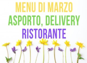 I menu di marzo 2021 all'Agriturismo Vignarello